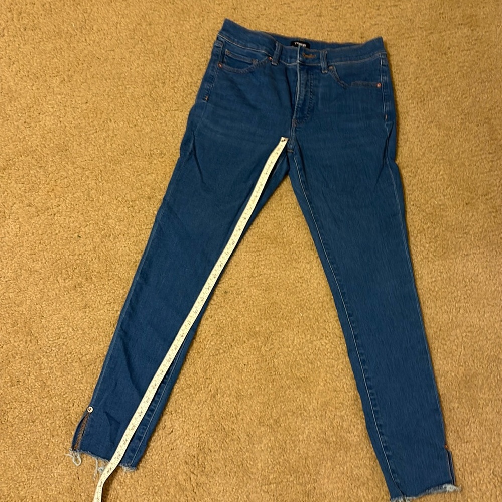 Express skinny mid rise jeans